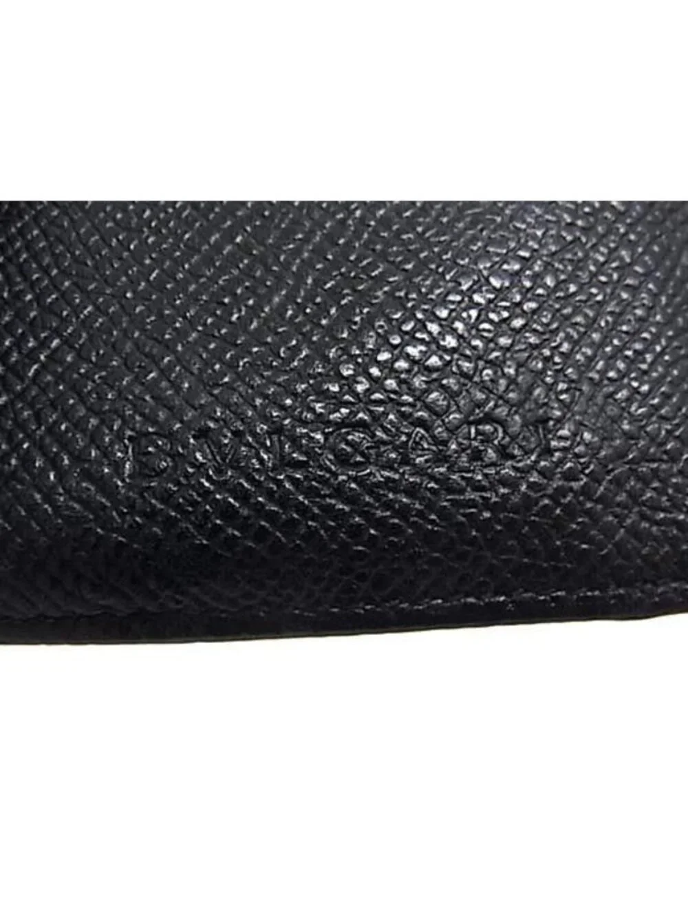 Bvlgari Wallet Classico Black Gray Leather Billfold